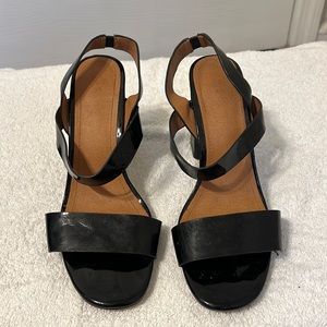 Black block patent heels | Size 40